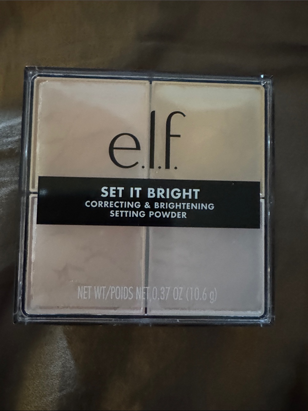 e.l.f. Set It Bright Correcting & Brightening Powder - Light/Beige Quad